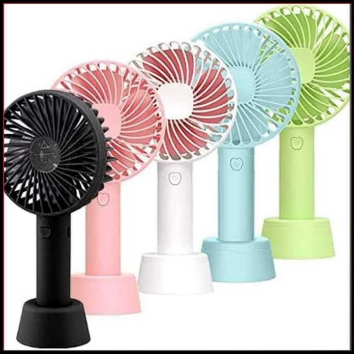 Mini USB Portable Fan – Silent, 3-Speed, Rechargeable