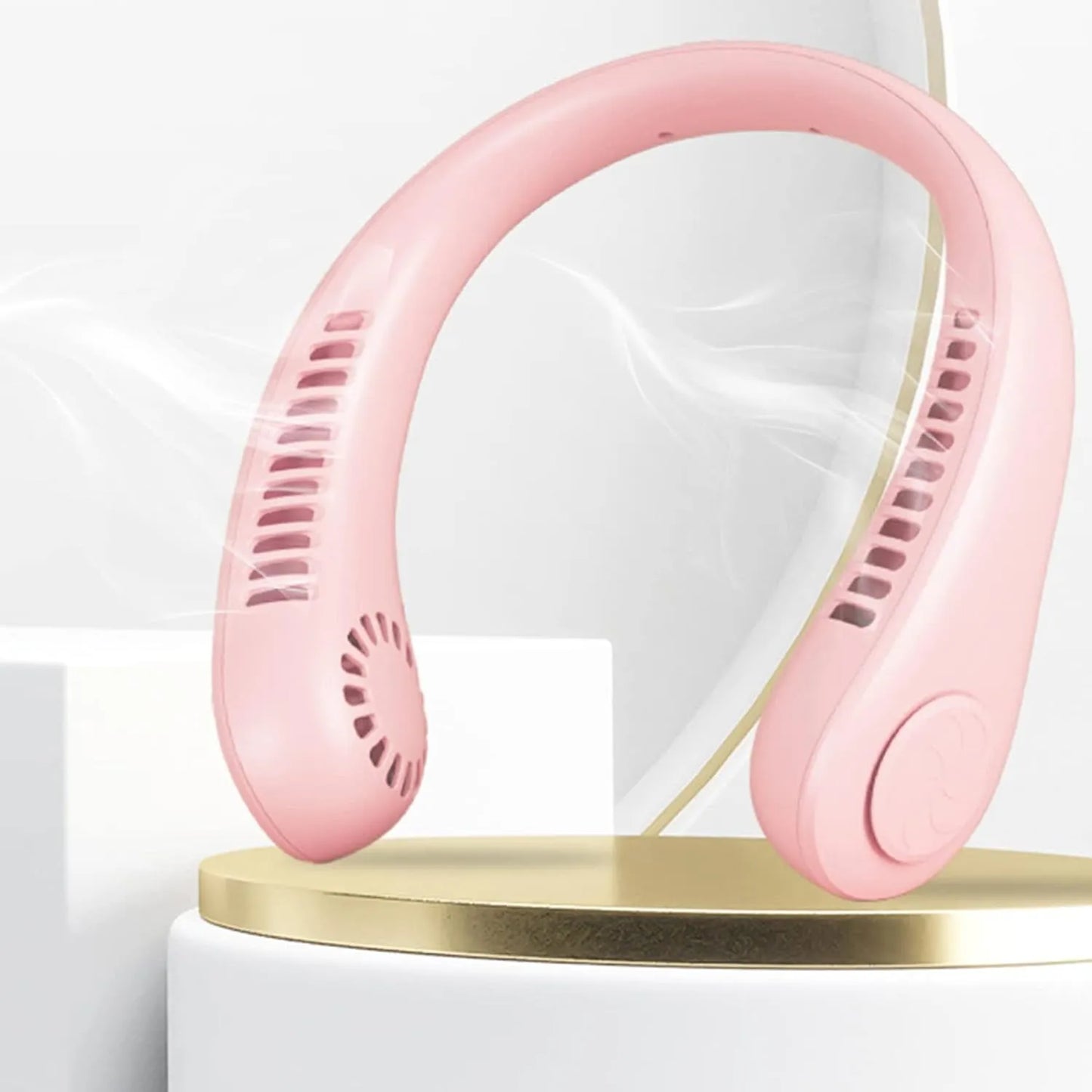 Portable Bladeless Neck Fan – USB Rechargeable, Quiet & Powerful Cooling for Travel, Sports & Home