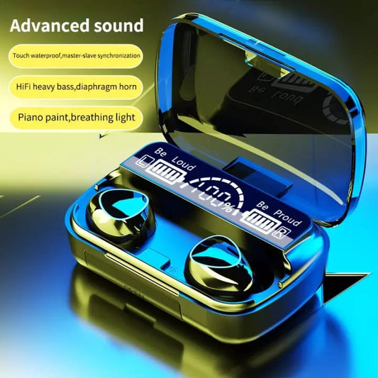 "M10 Wireless Earbuds – 9D Sound, 3500mAh Case, Built-in Mic"