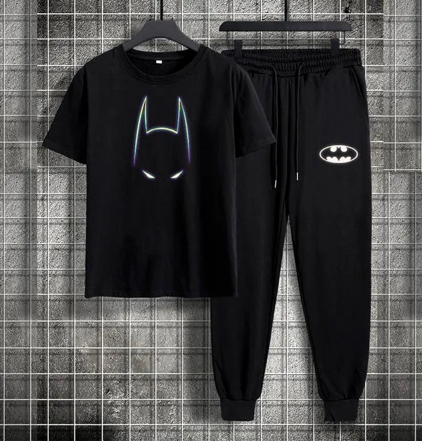 Batman Reflective Tracksuit – T-Shirt & Trouser (Unisex | Summer 2-Piece)